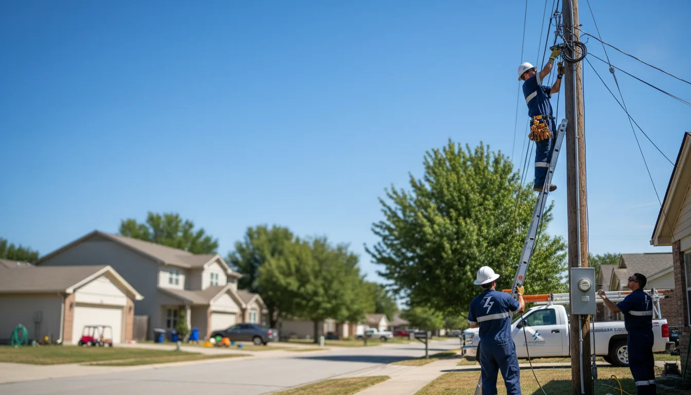 Residential electrician providing installation services in Port Jefferson, OH